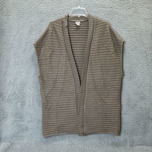 Chico's Brown Open-Front Cardigan